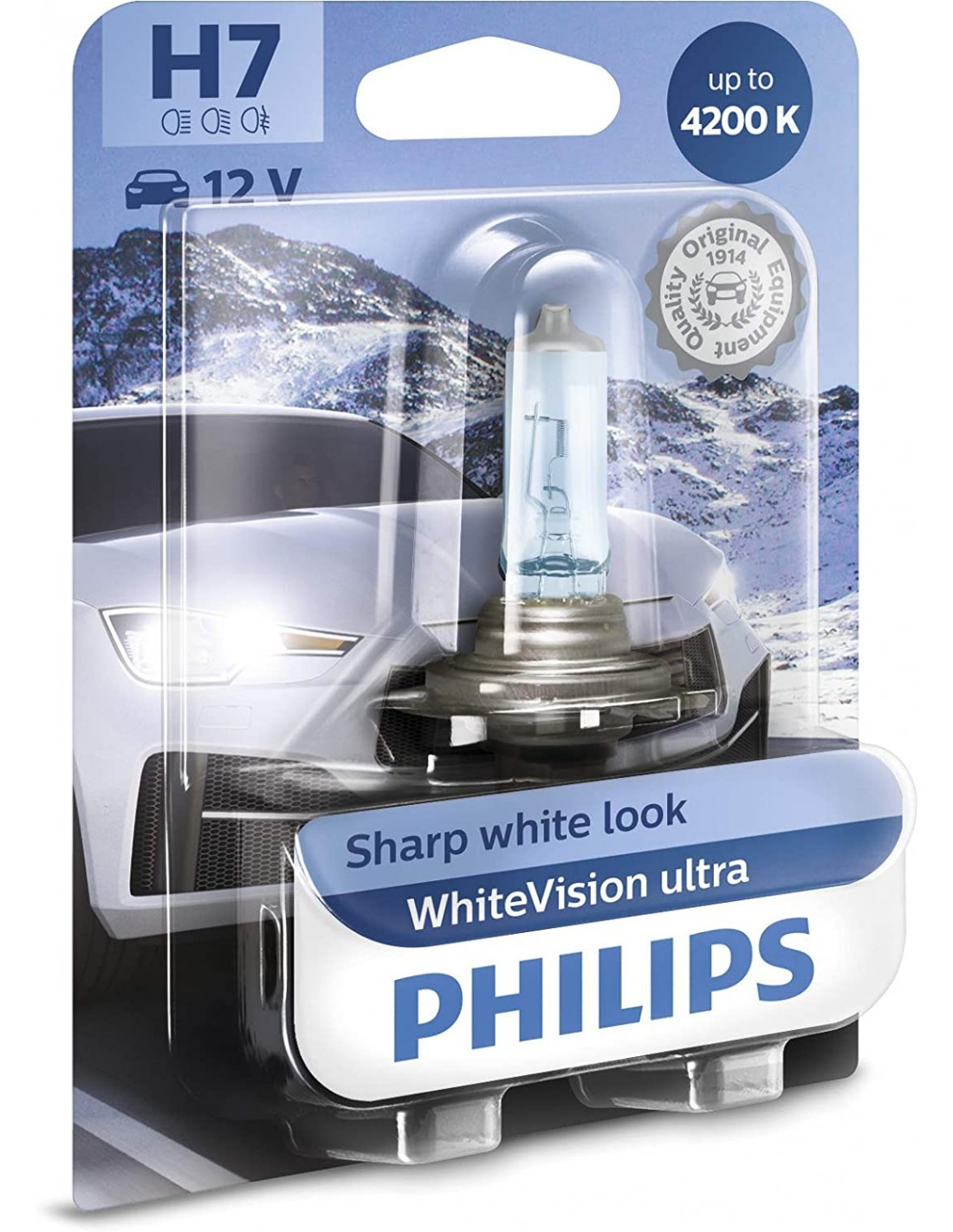 Bombilla Coche H7 Philips White Vision Ultra【19,90€ 】