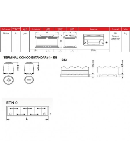 bateria exide eb802 80ah