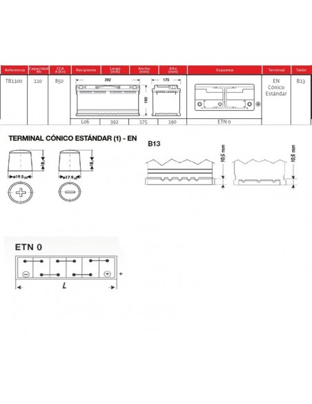 bateria exide eb1100 110ah