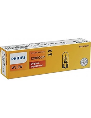 lampara bombilla philips w2,2w