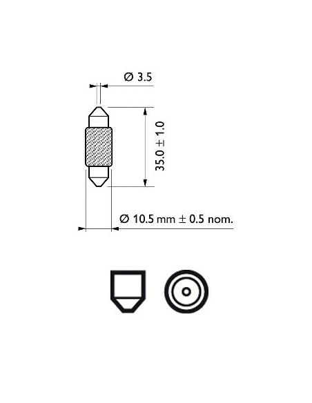  lampara bombilla philips festoon
