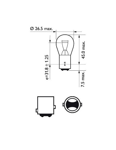  lampara bombilla philips pr21/5w