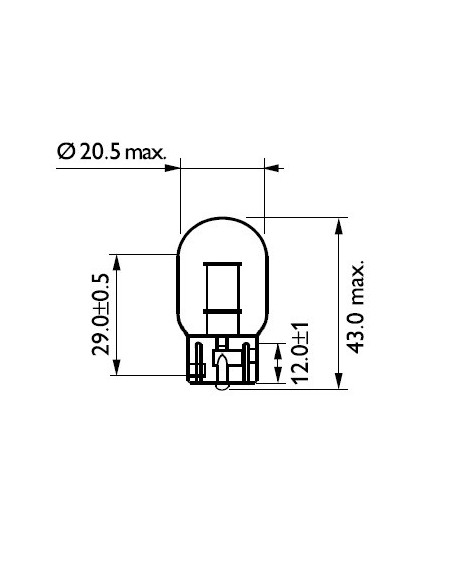  lampara bombilla philips wy21w