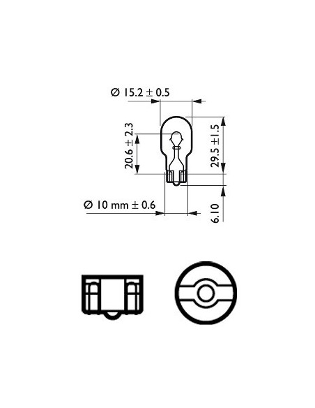  lampara bombilla philips w16w