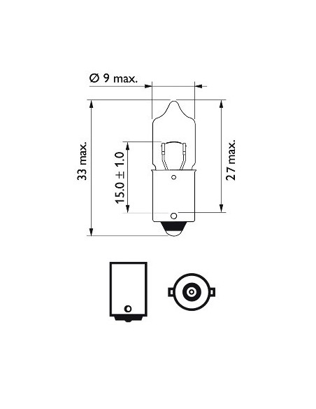  lampara bombilla philips h5w